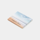 Personalisierte Strandlandschaft Multicolor Post-it Klebezettel (angewinkelt)