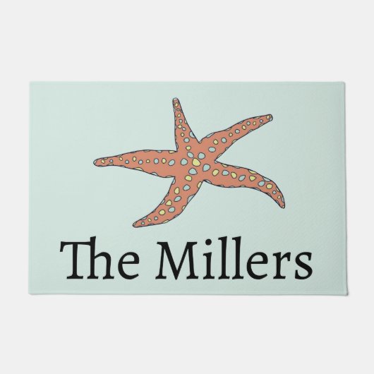 Personalisierte Strandtür Fußmatte (Vorderseite)