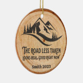 Personalisierte Straße - weniger Reisende Weihnach Keramik Ornament (Rechts)