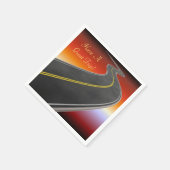 Personalisierte Straßenfahrt Sunset Highway Napkin Serviette (Ecke)