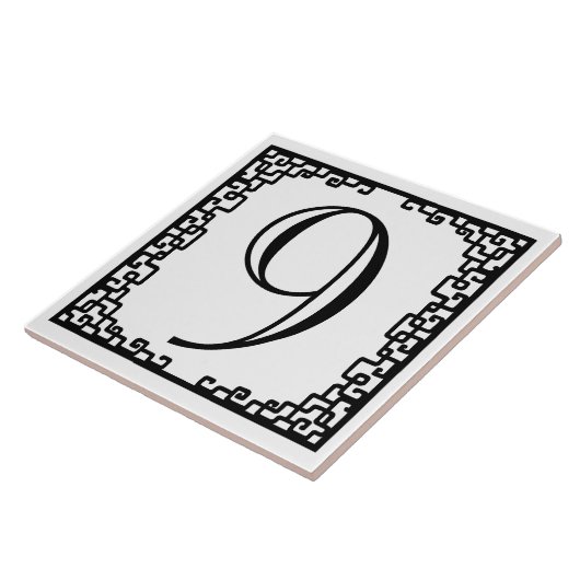 Personalisierte Straßennummer des Arbeitsrahmens f Fliese (Seite)