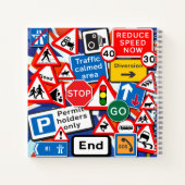 Personalisierte Straßenschilder Notizblock (Rückseite)