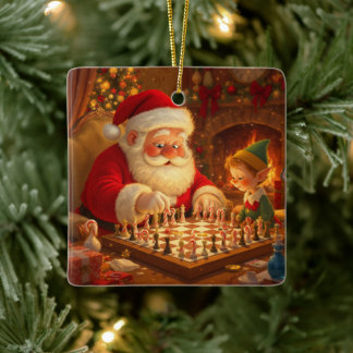 Personalisierte Strategie-Sitzung des Weihnachtsma Keramikornament