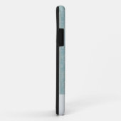 Personalisierte Streifen aus dunkelblau und creme Case-Mate iPhone Hülle (Hinten/Rechts)