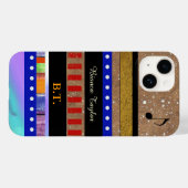 personalisierte Streifen Case-Mate iPhone Hülle (Rückseite (Horizontal))