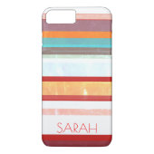 Personalisierte Streifen Case-Mate iPhone Hülle (Rückseite)