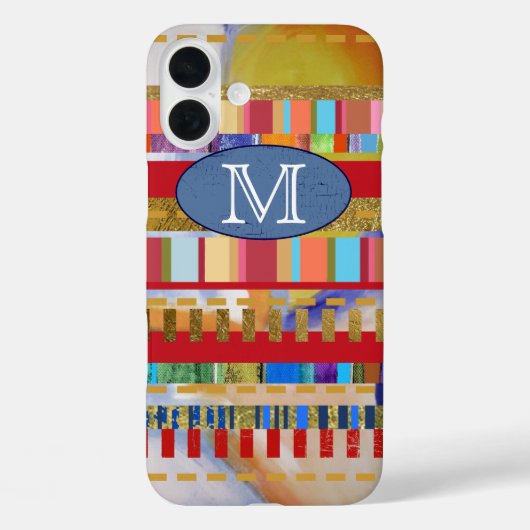 personalisierte Streifen Case-Mate iPhone Hülle (Rückseite)