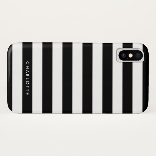 Personalisierte Streifen Case-Mate iPhone Hülle (Rückseite (Horizontal))