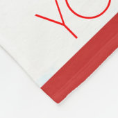 Personalisierte Streifen Fleecedecke (Ecke)