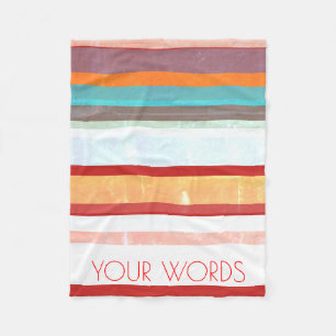 Personalisierte Streifen Fleecedecke