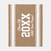 PERSONALISIERTE Streifen Fleecedecke (Vorderseite)