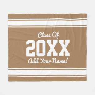 PERSONALISIERTE Streifen Fleecedecke