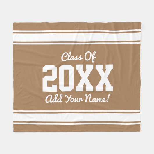 PERSONALISIERTE Streifen Fleecedecke (Vorderseite (Horizontal))