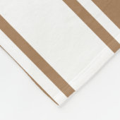PERSONALISIERTE Streifen Fleecedecke (Ecke)