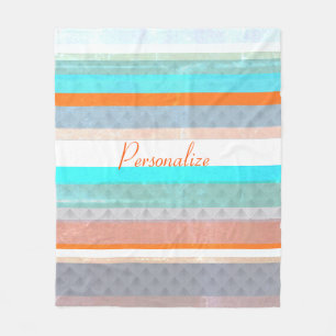 Personalisierte Streifen Fleecedecke