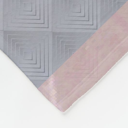 Personalisierte Streifen Fleecedecke (Ecke)