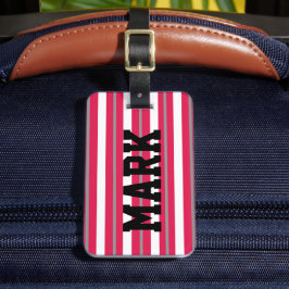 Personalisierte Streifen Gepäckanhänger