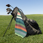 Personalisierte Streifen Golfhandtuch (Gras)