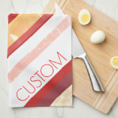 Personalisierte Streifen Handtuch (Viertel Falte)