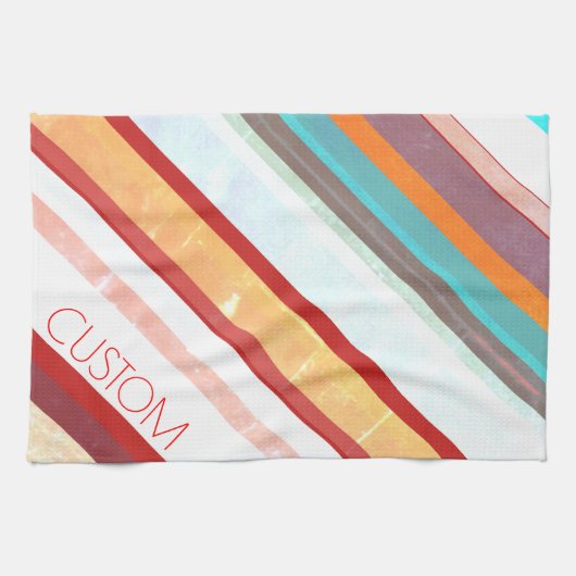 Personalisierte Streifen Handtuch (Horizontal)