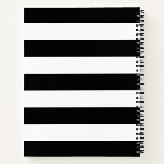 Personalisierte Streifen Notizblock (Rückseite)