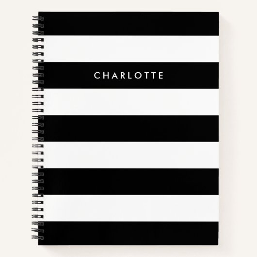 Personalisierte Streifen Notizblock (Vorderseite)