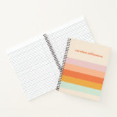 Personalisierte Streifen Retro-Kandy Pasta Notizblock (Innenseite)