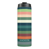 Personalisierte Streifen Thermosbecher (Vorderseite)