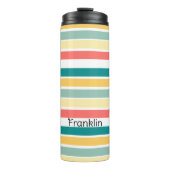 Personalisierte Streifen Thermosbecher (Vorderseite)