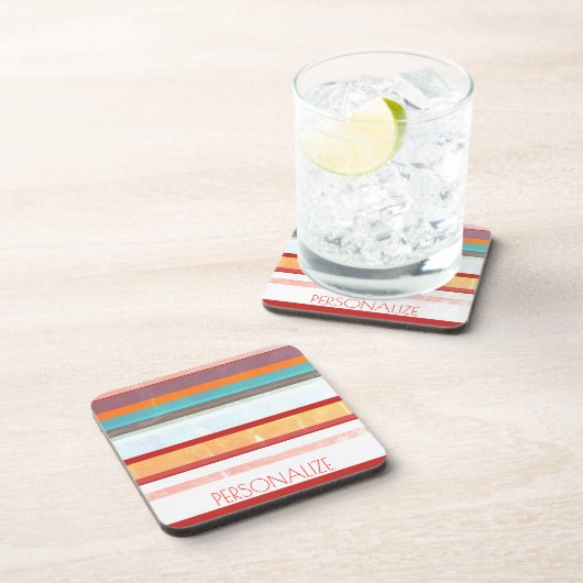 Personalisierte Streifen Untersetzer (Rechte Seite)