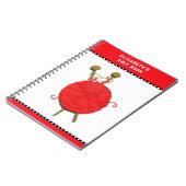 Personalisierte Strickgeschenke Notizblock (Linke Seite)