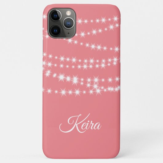 Personalisierte String-Leuchten auf Korallen iPhon Case-Mate iPhone Hülle (Rückseite)