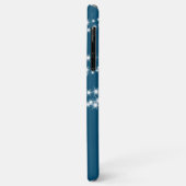 Personalisierte String-Leuchten in blau Case-Mate iPhone Hülle (Hinten/Links)