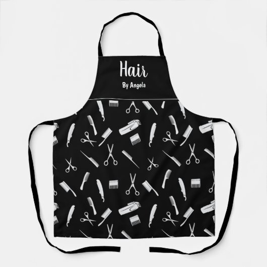 Personalisierte Stylist Black Schürze (Vorderseite)