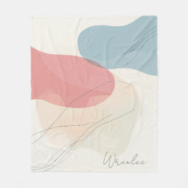 Personalisierte subtile Erdung Tone Fluid Art Fleecedecke