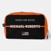 Personalisierte Suche nach dem Orange Line-Flag Waschbeutel (Vorderseite)