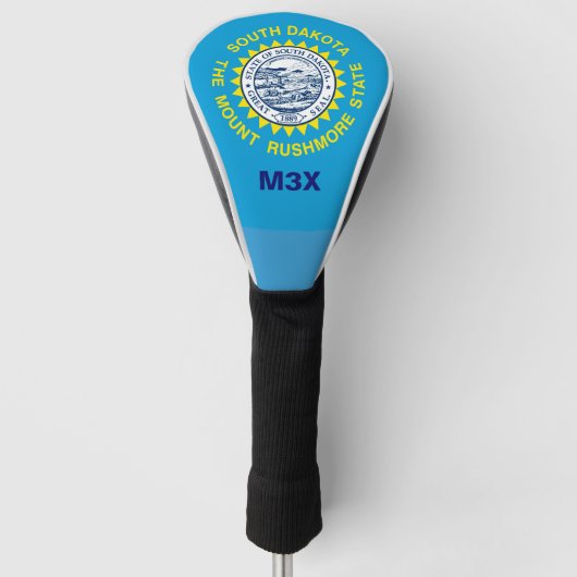 Personalisierte Südflagge Ihres Textes Golf Headcover (Vorderseite)