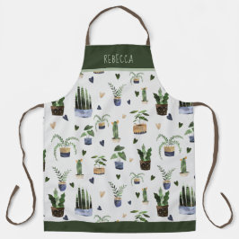 Personalisierte Sukkulationen und Muster der gepun Schürze