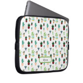Personalisierte Sukkulenten-Cacti-Laptoptasche Laptopschutzhülle (Vorne Rechts)