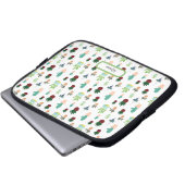 Personalisierte Sukkulenten-Cacti-Laptoptasche Laptopschutzhülle (Vorne Knopf)