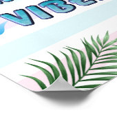 Personalisierte Summer Vibes Poster (Ecke)