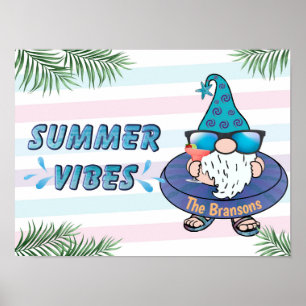 Personalisierte Summer Vibes Poster