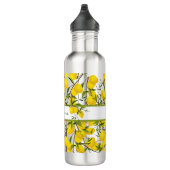 Personalisierte Summery Citrus Lemon Tree Branches Edelstahlflasche (Rechts)