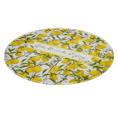 Personalisierte Summery Citrus Lemon Tree Branches Schneidebrett (Ecke)