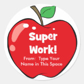 Personalisierte Super Work Stickers (Vorderseite)