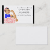 Personalisierte SuperSoaper Rosie rosa Visitenkarte (Vorne/Hinten)