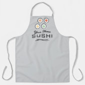 Personalisierte Sushi-Kochschürze mit Essstäbchen- Schürze (Vorderseite)