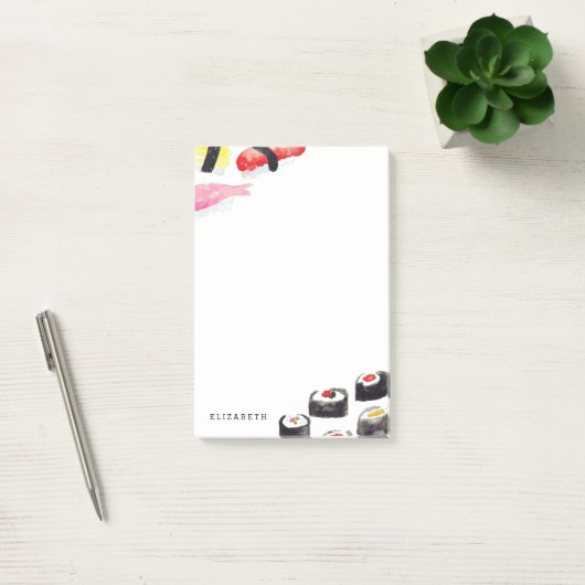 Personalisierte | Sushi Post-it Klebezettel (Büro)
