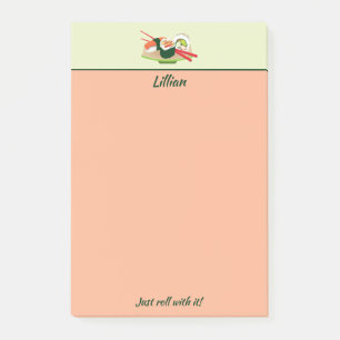 Personalisierte Sushipost-itanmerkungen Post-it Klebezettel