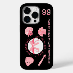 Personalisierte süße Baseball-iPhone-Hüllen für Da Case-Mate iPhone 14 Pro Hülle
